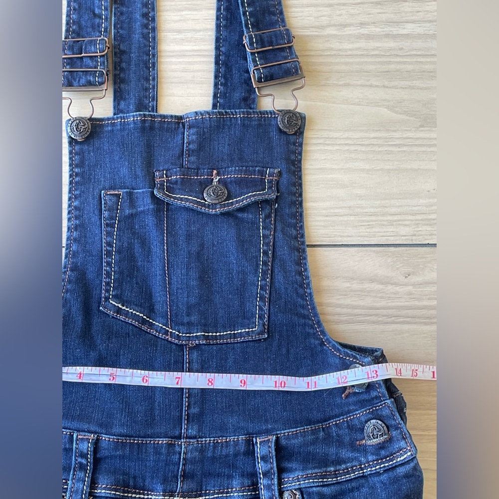 Grace Denim Blue Women's Overalls - Picture 3 of 14